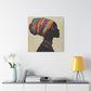 Regal Thoughts Afrocentric Black Woman Art Canvas Wall Print