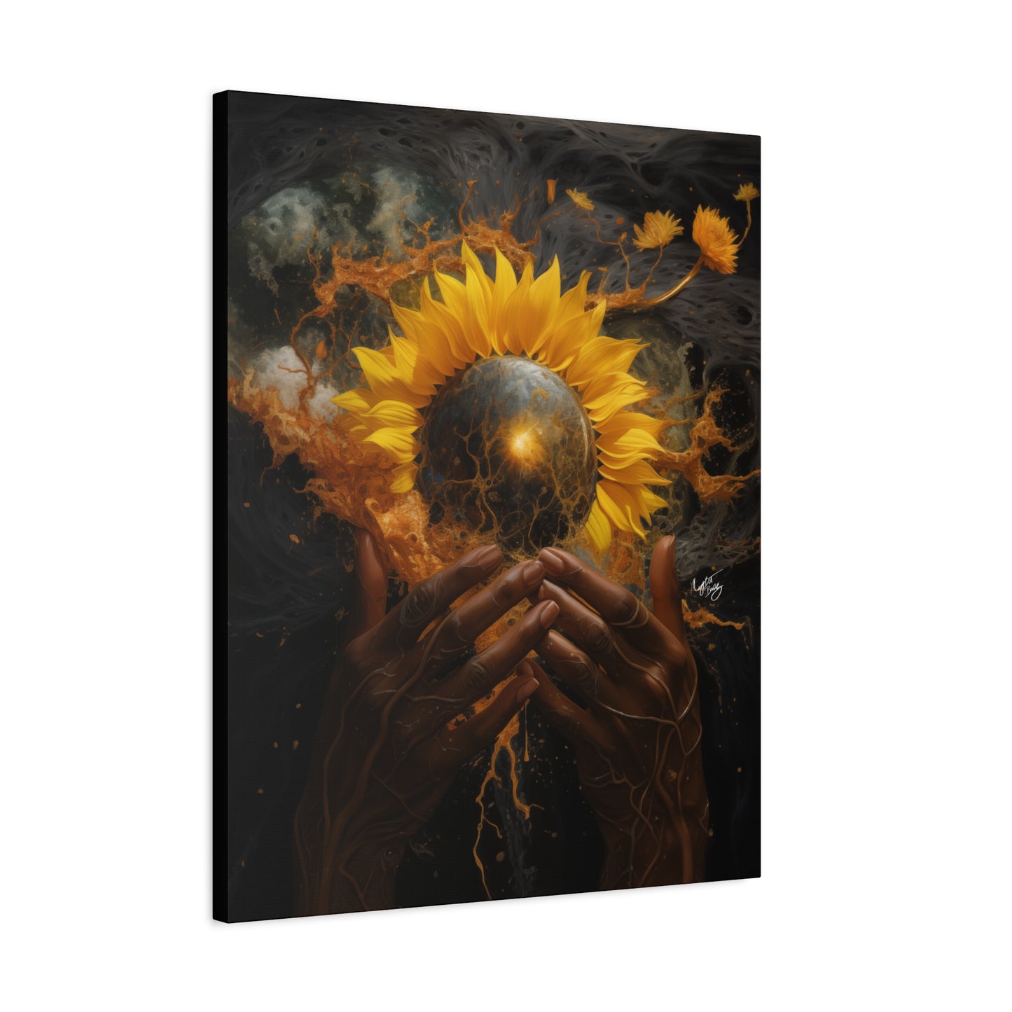 New Beginnings Afrocentric Black Art Canvas Wall Print
