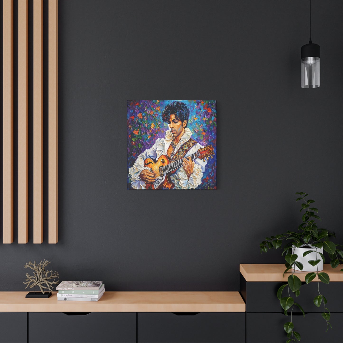 Prince The Artist Afrocentric Black Man Art Canvas Wall Print