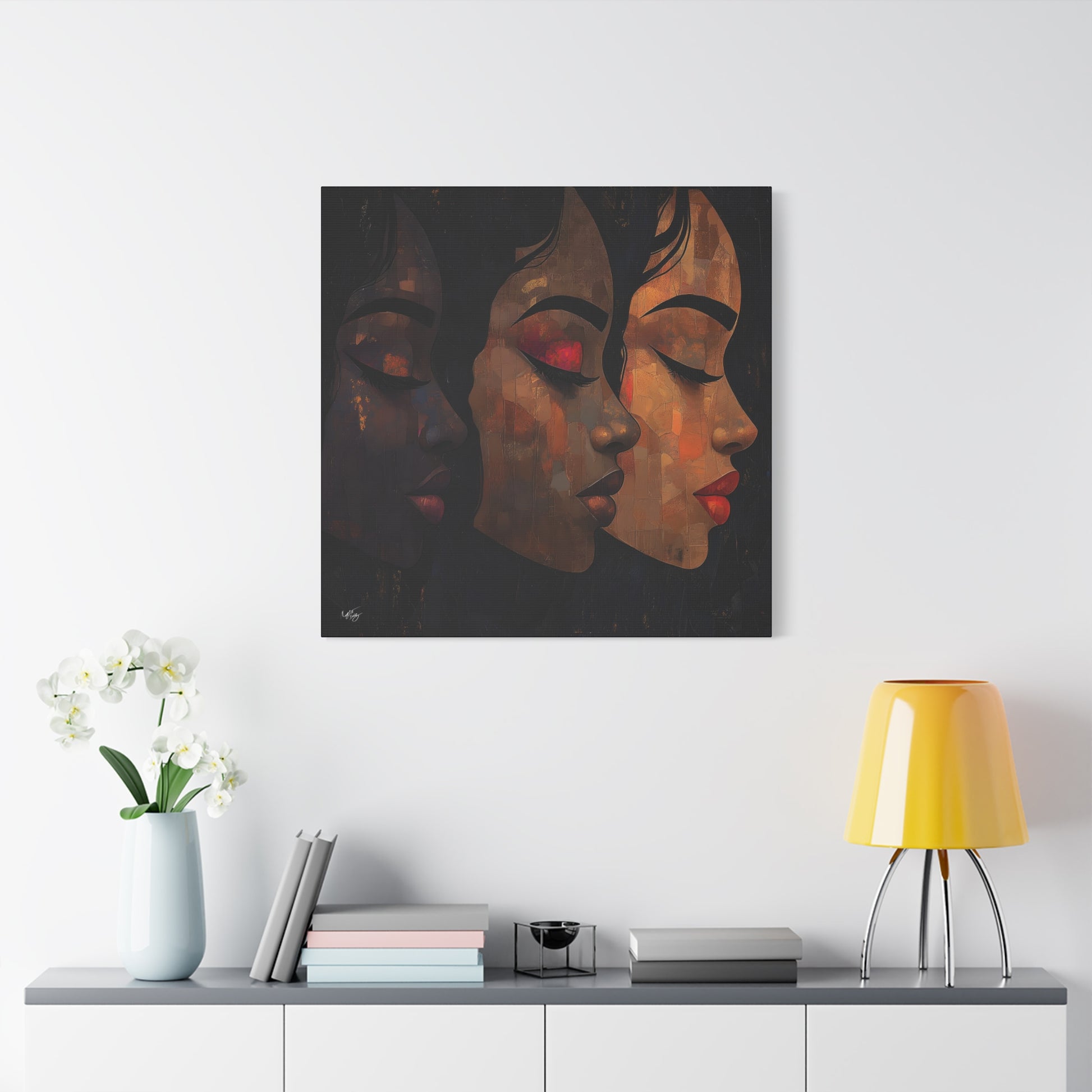 Shades Of Beauty Black Woman Art Canvas Wall Print - Xtreme Shopper