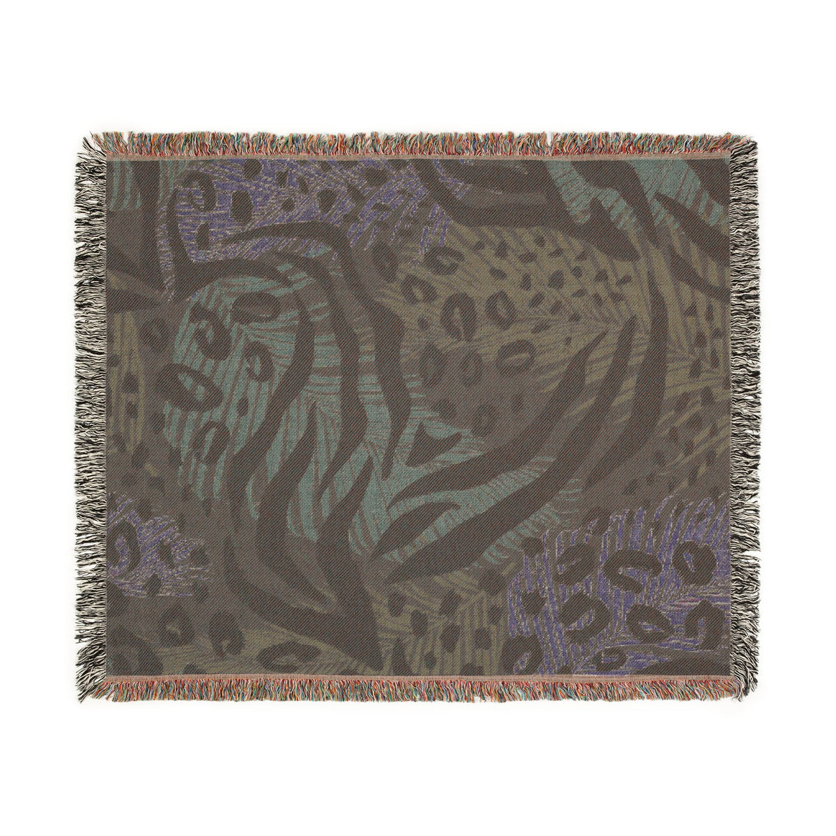 Neon Jungle Woven Throw Blanket