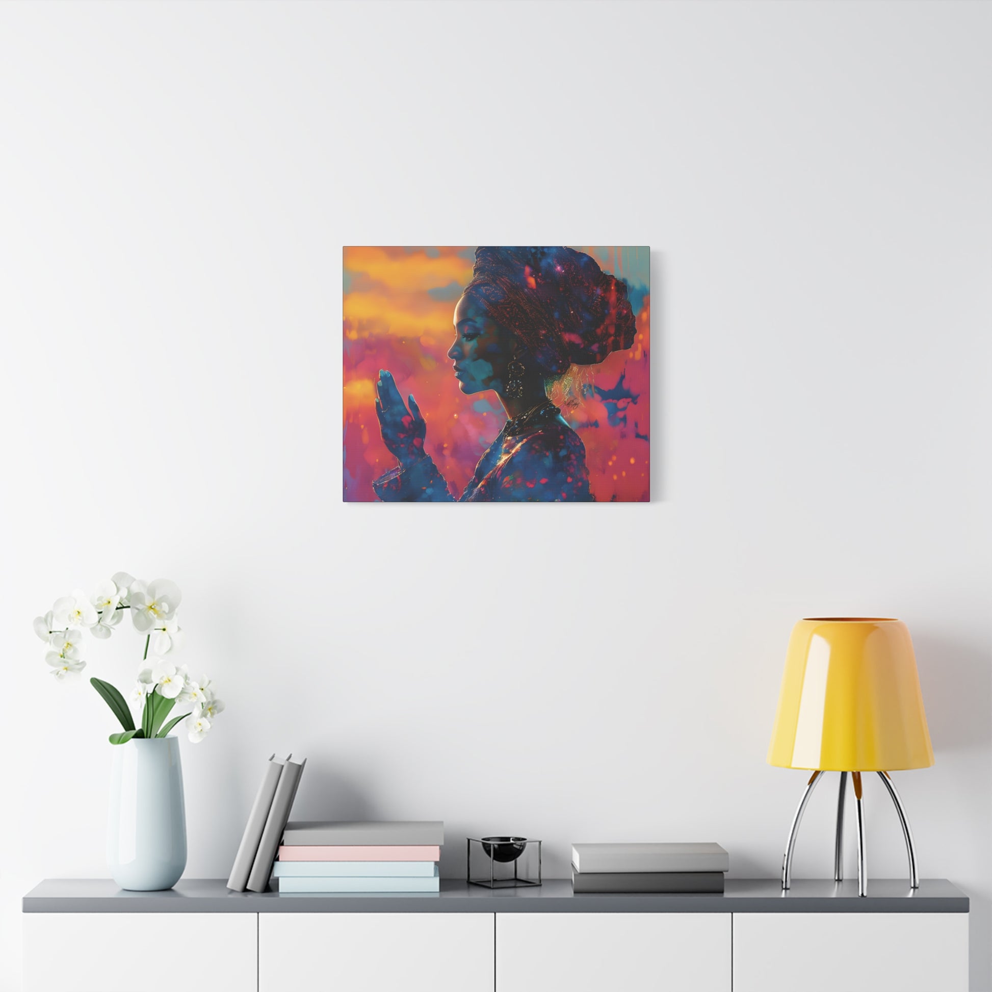 Manifest It Afrocentric Black Woman Art Canvas Wall Print - Xtreme Shopper