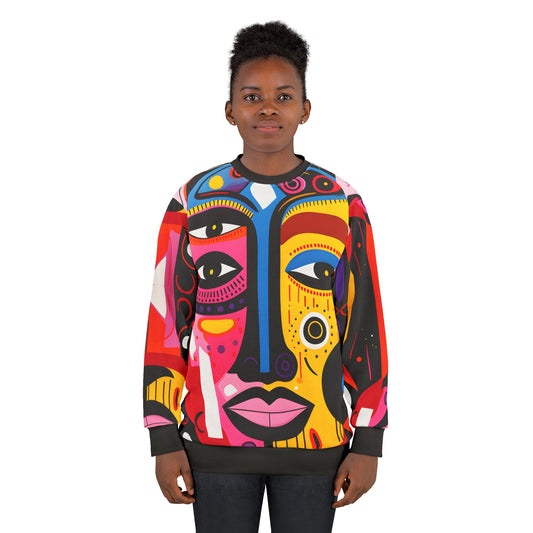 The Mask Abstract Art Graphic Sweatshirt