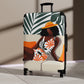 Relaxing In Abstract Black Art Hardshell Hardside Lockable Spinner Suitcase Luggage