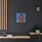 I'm Feeling It Afrocentric Black Woman Abstract Art Canvas Wall Print