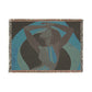 Retro Feelings Black Woman Art Woven Throw Blanket