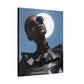 Moonstruck Afrocentric Black Woman Abstract Art Canvas Wall Print