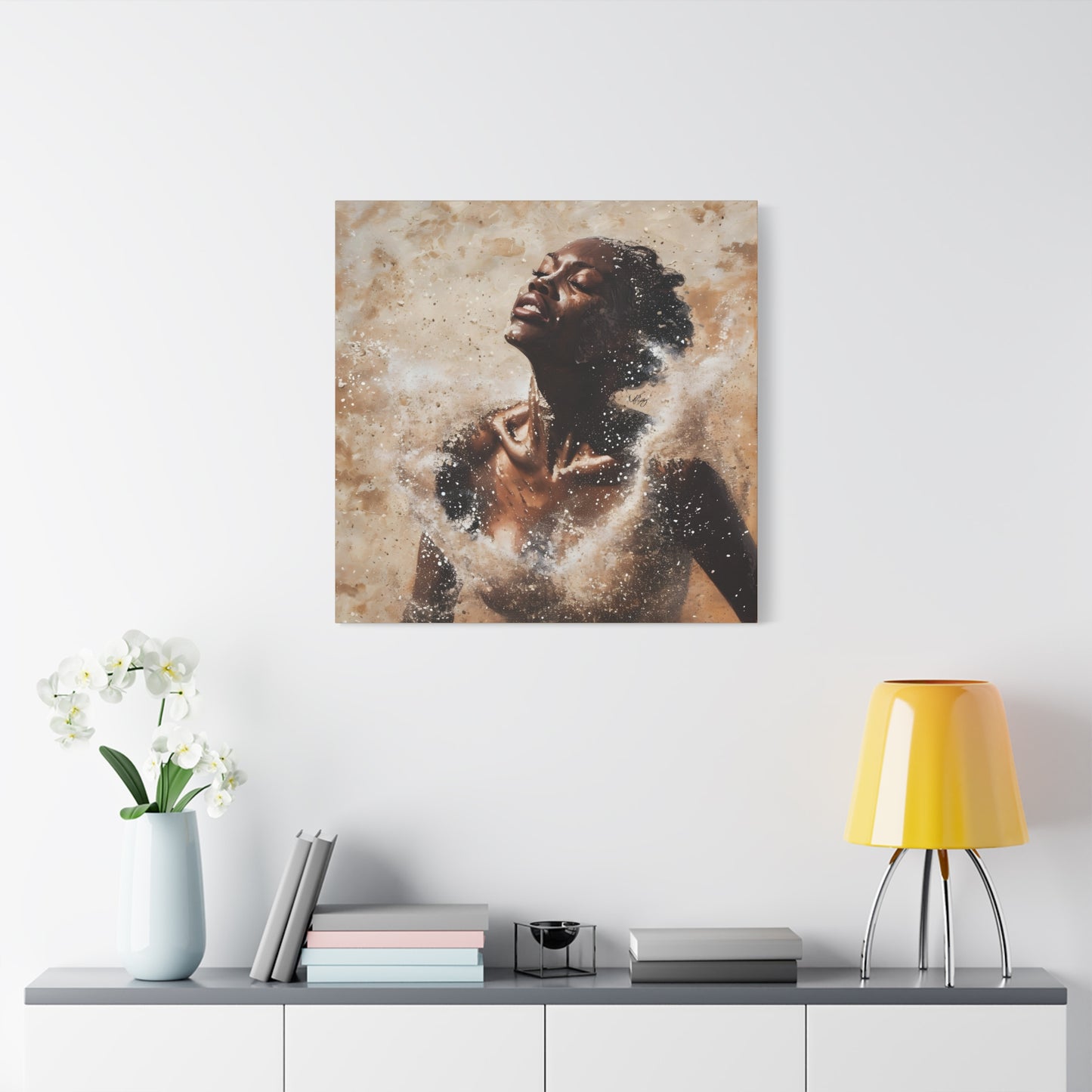 The Breakthrough Black Woman Art Canvas Wall Print