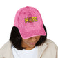Nope Not Today Statement Vintage Distressed Embroidered Hat
