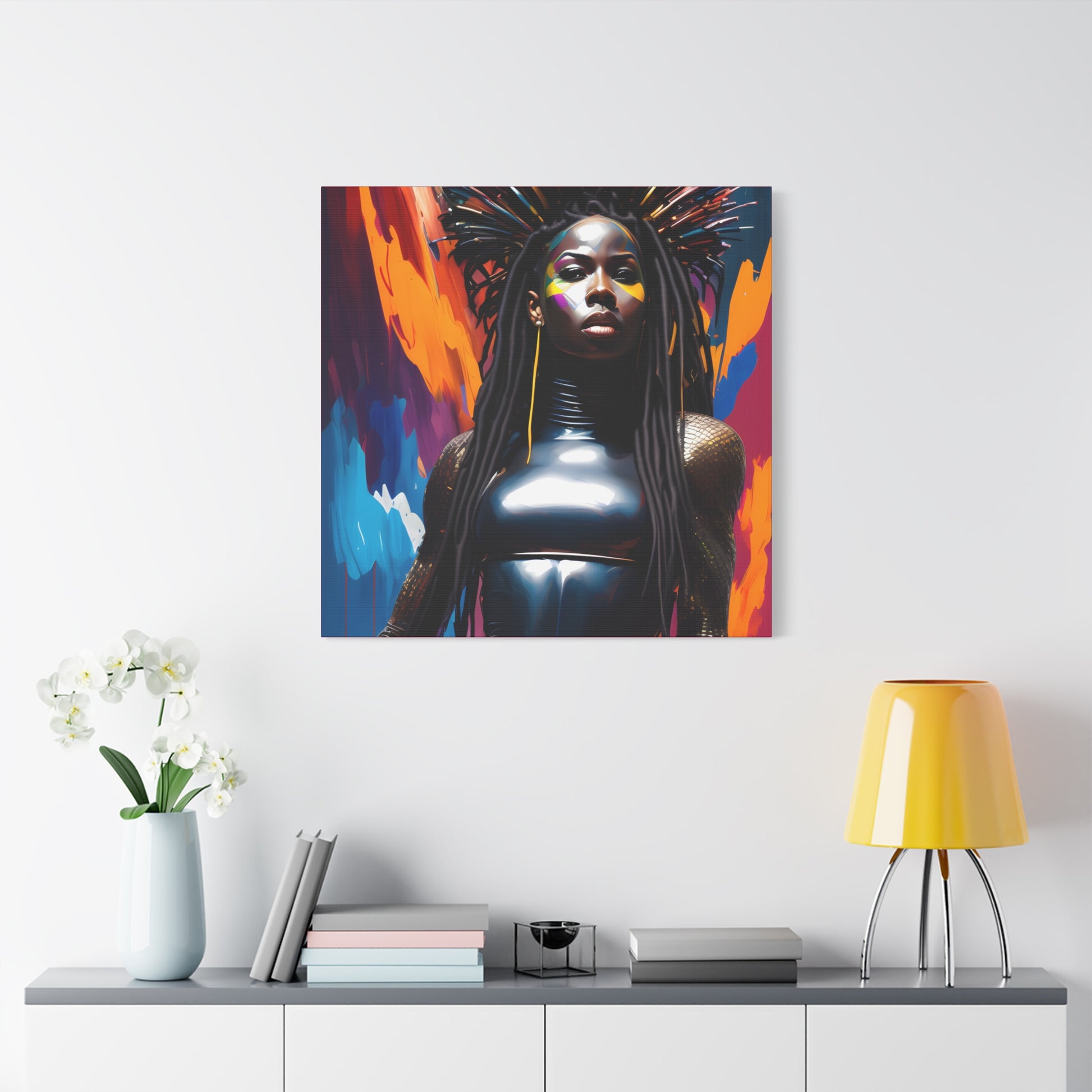 You Can't Take My Crown Abstract Black Woman Artwork Canvas Wall Print - Xtreme Shopper