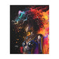 Colors Of The Universe Afrocentric Black Woman Abstract Fantasy Art Canvas Wall Print