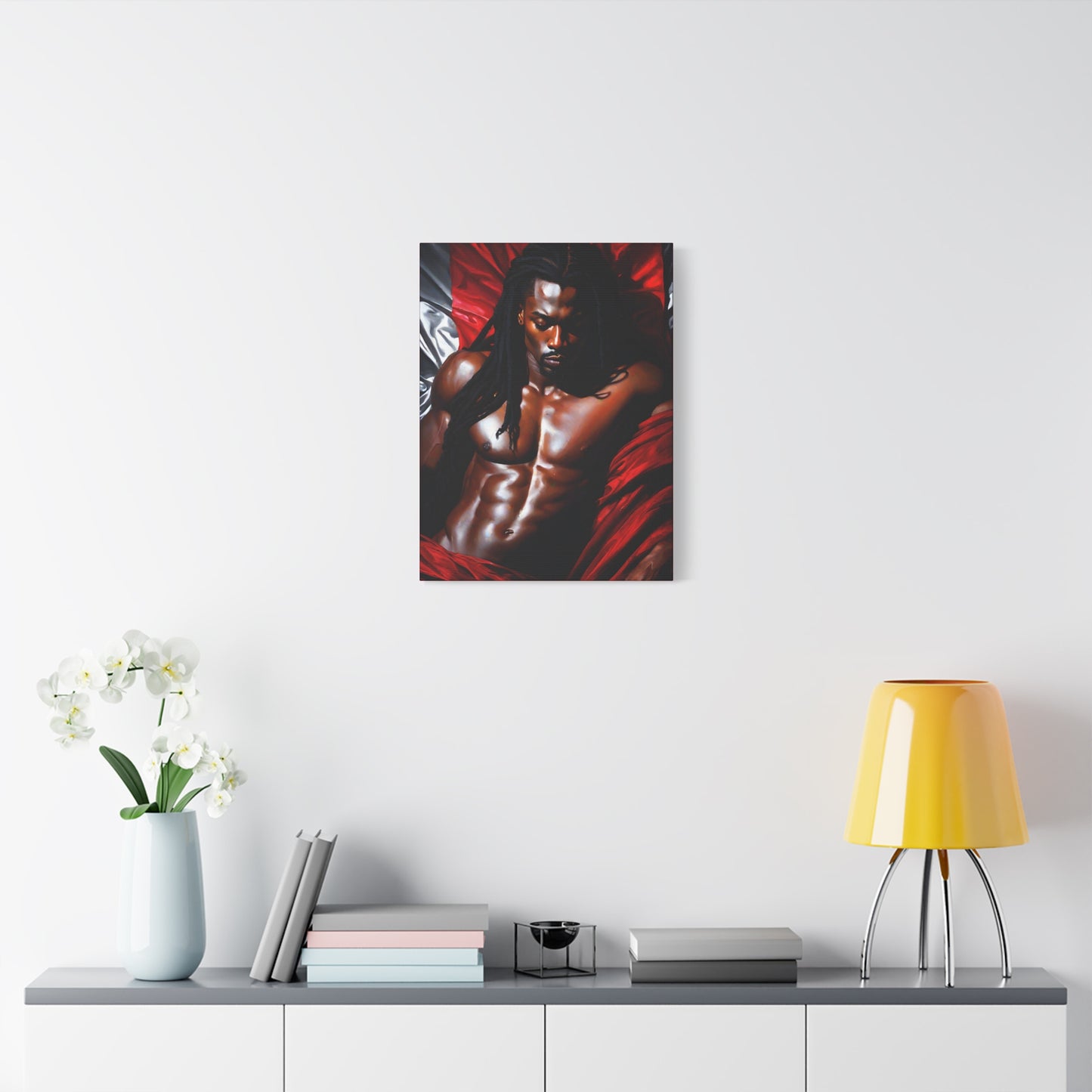Him Afrocentric Black Artwork Canvas Wall Print