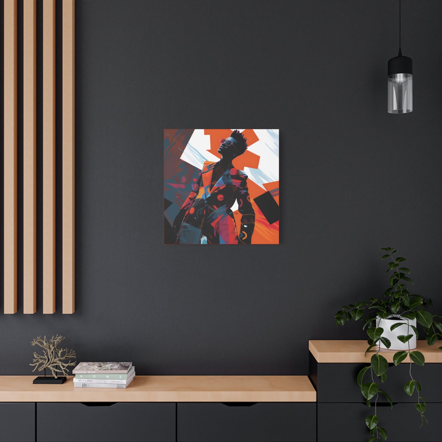 Fashion Is King Afrocentric Black Art Canvas Wall Print