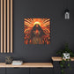 Sunkissed Afrocentric Black Woman Abstract Art Canvas Wall Print