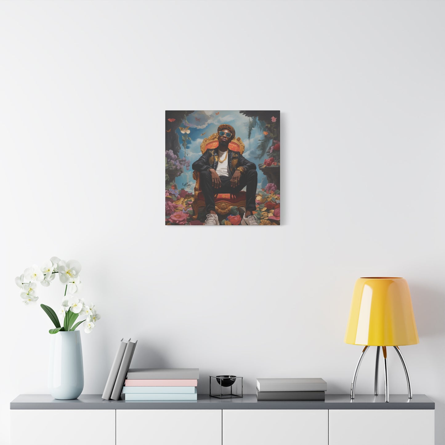 SurrealFlyism Afrocentric Black Man Art Canvas Wall Print