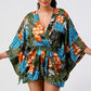 Trendy Vibrant Kimono Sleeve Romper