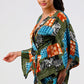 Trendy Vibrant Kimono Sleeve Romper