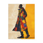 I Am Fashion Forward Afrocentric Black Man Abstract Art Canvas Wall Print