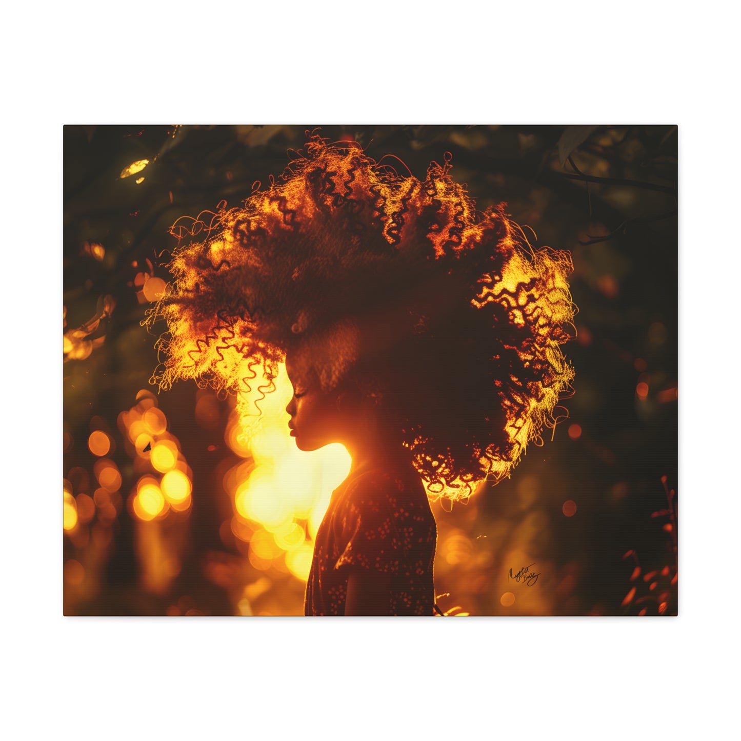 Sunrise Of Youth Afrocentric Black Art Canvas Wall Print - Xtreme Shopper