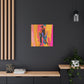 So Cool Afrocentric Black Man Abstract Art Canvas Wall Print