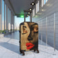 Peaceful Days Black Woman Art Hardshell Hardside Lockable Spinner Suitcase