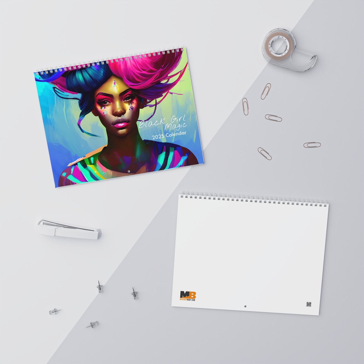 Black Girl Magic Oil Inspired Artwork Wall Calendar