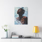 Refreshed Afrocentric Black Woman Art Canvas Wall Print