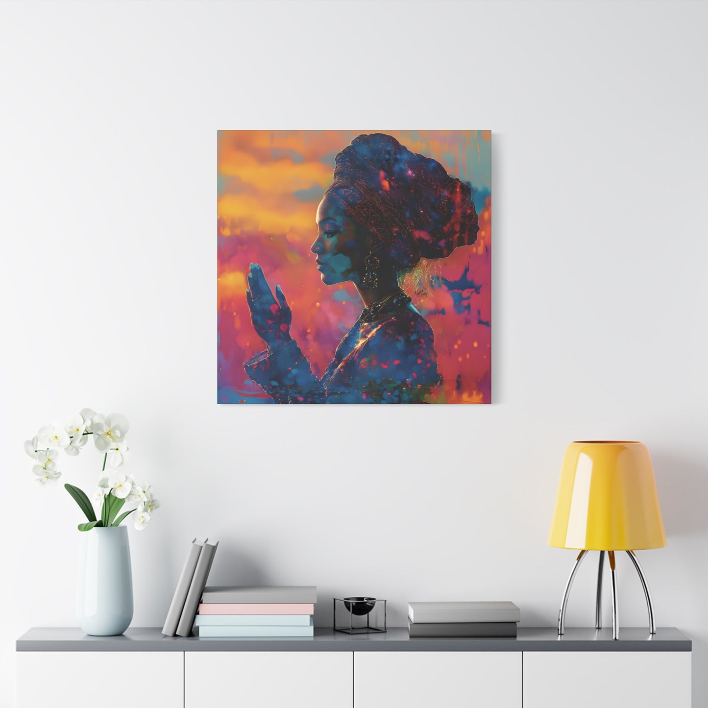 Manifest It Afrocentric Black Woman Art Canvas Wall Print - Xtreme Shopper