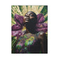 Blooming With Beauty Afrocentric Black Woman Inspirational Spiritual Art Canvas Wall Print