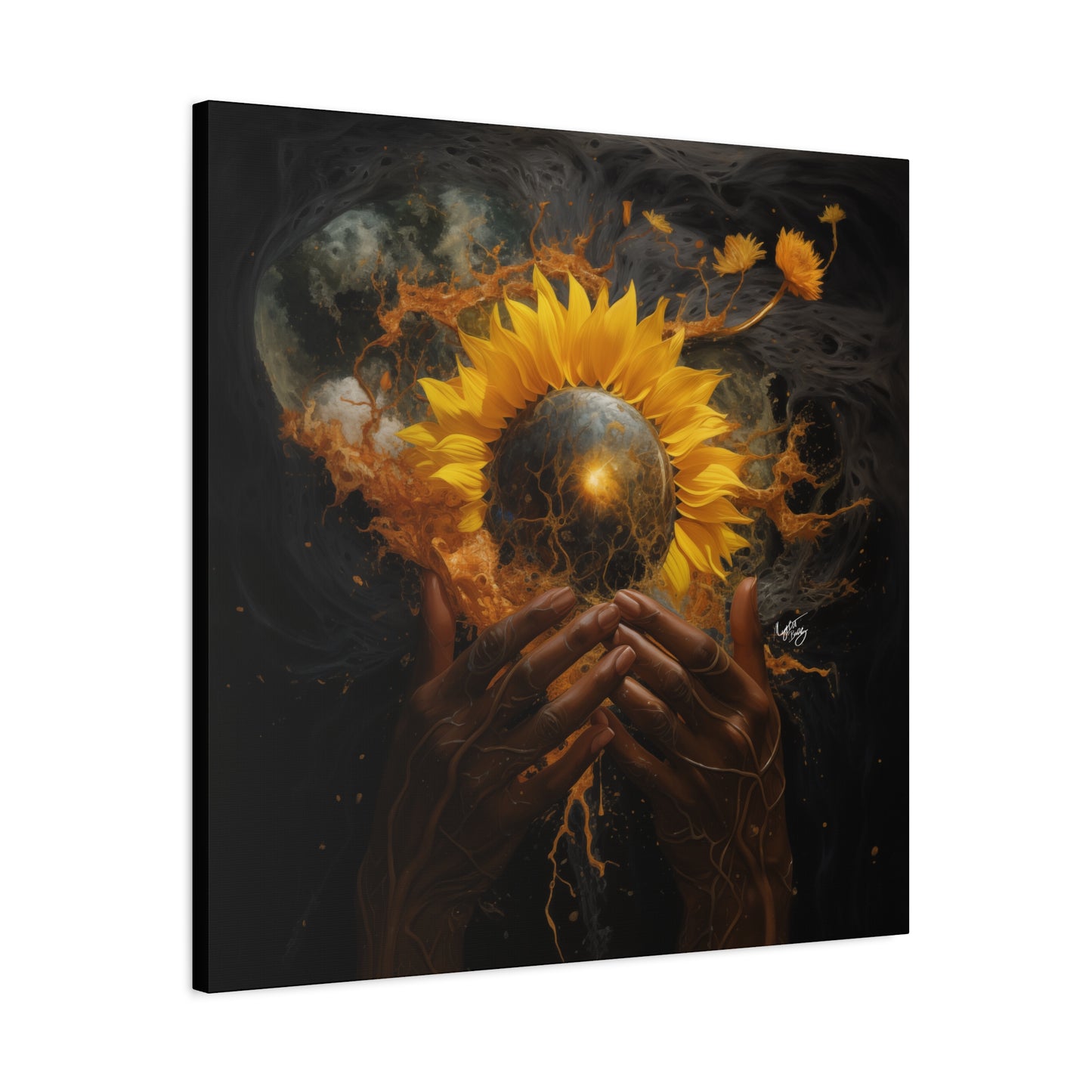 New Beginnings Afrocentric Black Art Canvas Wall Print