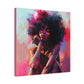Lord Not Today Afrocentric Black Woman Abstract Art Canvas Wall Print