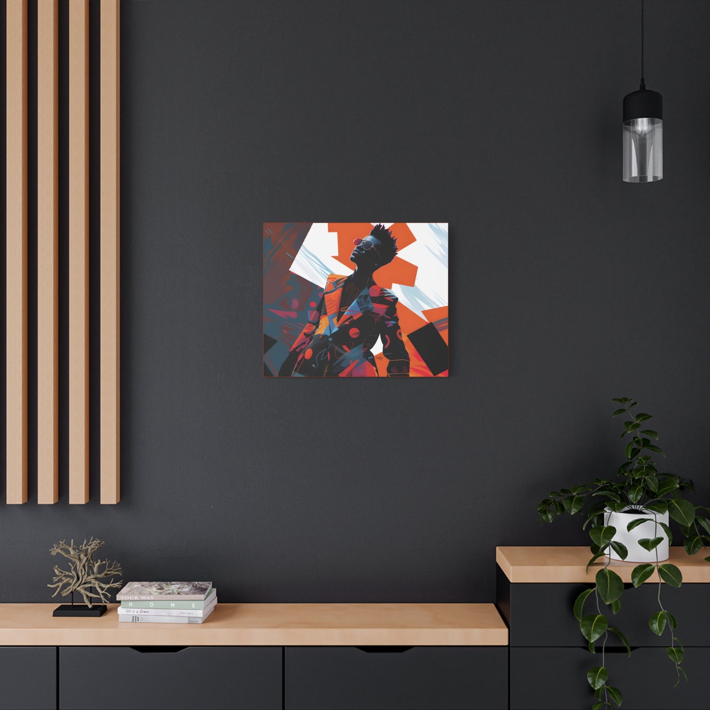 Fashion Is King Afrocentric Black Art Canvas Wall Print