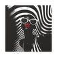 Beauty In Black And White Afrocentric Black Woman Art Canvas Wall Print