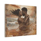 Forever Mine Black Love Art Canvas Wall Print