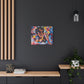 Flowers Blooming Everywhere Afrocentric Black Abstract Art Canvas Wall Print