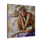 Home Alone Black Woman Art Canvas Wall Print