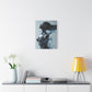 Moisturized and Unbothered Afrocentric Black Woman Art Canvas Wall Print