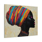Regal Thoughts Afrocentric Black Woman Art Canvas Wall Print