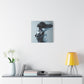 Moisturized and Unbothered Afrocentric Black Woman Art Canvas Wall Print