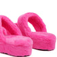 Smoothie Faux Fur Platform Slipper Sandals - Xtreme Shopper