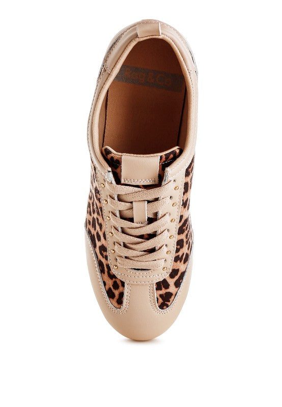 Narati Leopard Print Real Leather Sneakers - Xtreme Shopper