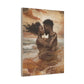 Forever Mine Black Love Art Canvas Wall Print