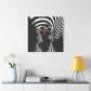 Beauty In Black And White Afrocentric Black Woman Art Canvas Wall Print