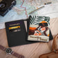 Relaxing In Abstract Vegan Leather Black Art RFID Blocking Passport Cover