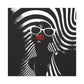 Beauty In Black And White Afrocentric Black Woman Art Canvas Wall Print