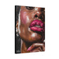 Let Me Tell You A Secret Afrocentric Black Woman Art Canvas Wall Print