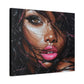 I'm Parched Afrocentric Black Woman Art Canvas Wall Print