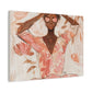 Relax It Will Be Okay Afrocentric Black Woman Abstract Art Canvas Wall Print
