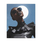 Moonstruck Afrocentric Black Woman Abstract Art Canvas Wall Print
