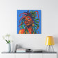 I'm Feeling It Afrocentric Black Woman Abstract Art Canvas Wall Print